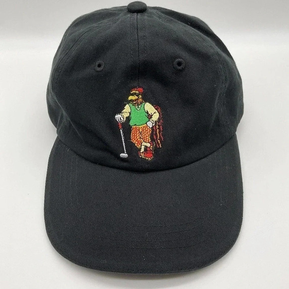 Golfing Cap 36th Annual Golf Tournament Rooster Golf Hat Black, White Adjustable - Picture 1 of 9